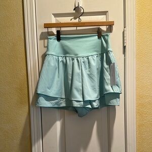 Light Green Layered Athletic Skort